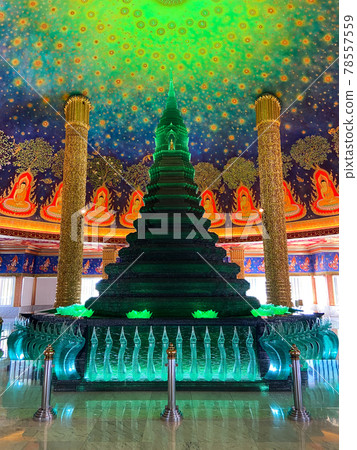 Wat Paknam Bhasicharoen, a temple, pagoda and Buddha statue in Bangkok Thailand Wat Paknam Bhasicharoen, a temple, pagoda and Buddha statue in Bangkok Thailand 78557559