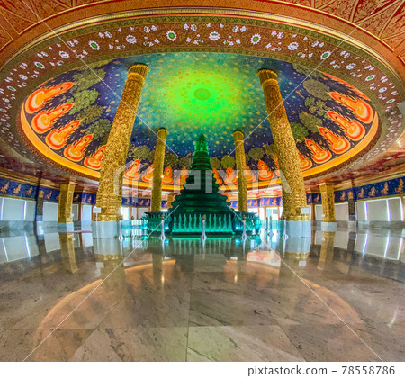 Wat Paknam Bhasicharoen, a temple, pagoda and Buddha statue in Bangkok Thailand 78558786