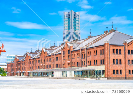 Cityscape of Yokohama Scenery around Minatomirai Red Brick Warehouse 78560099