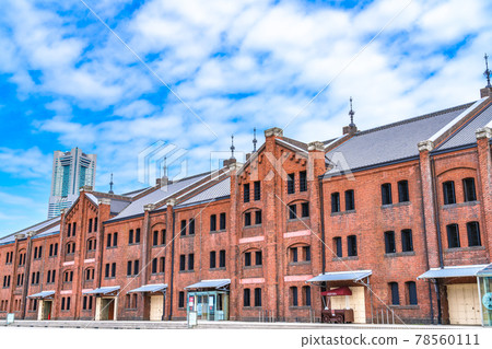 Cityscape of Yokohama Scenery around Minatomirai Red Brick Warehouse 78560111