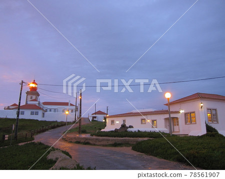 Dusk at Cabo da Roca, the westernmost point of the Eurasian continent, Portugal Dusk at Cabo da Roca, the westernmost point of the Eurasian continent, Portugal 78561907