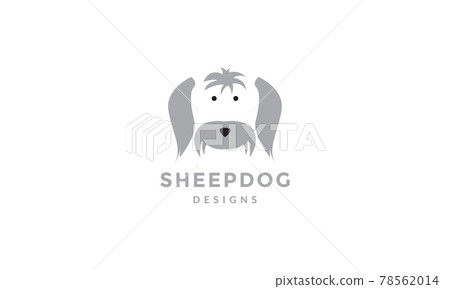 cute face Shepherd Dog logo vector icon illustration design cute face Shepherd Dog logo vector icon illustration design 78562014