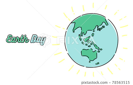 Simple vector illustration of the earth 78563515