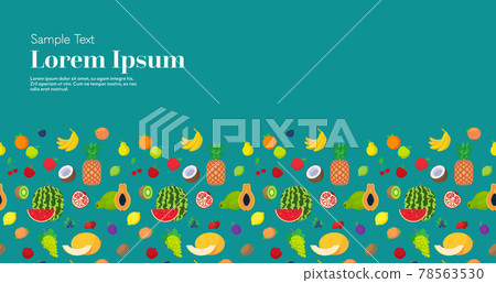 set various fresh juicy fruits collection healthy natural food concept seamless pattern horizontal copy space set various fresh juicy fruits collection healthy natural food concept seamless pattern horizontal copy space 78563530