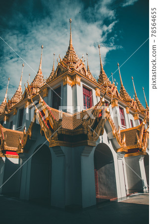 Loha Prasat temple in Bangkok old town in Thailand Loha Prasat temple in Bangkok old town in Thailand 78564655