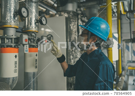 Printing factory boiler room 78564905