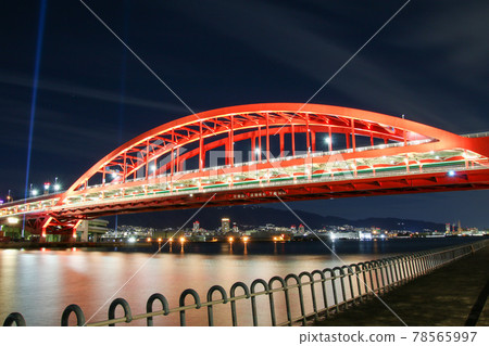 Kobe Ohashi at night 78565997