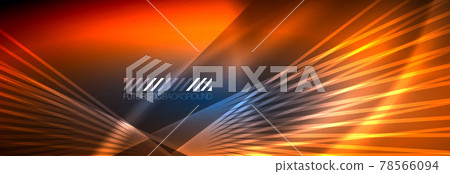 Neon dynamic beams vector abstract wallpaper background. Wallpaper background, design templates for business or technology presentations, internet posters or web brochure covers 78566094