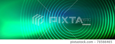 Dark abstract background with glowing neon circles. Trendy layout template for business or technology presentation, internet poster or web brochure cover, wallpaper Dark abstract background with glowing neon circles. Trendy layout template for business or technology presentation, internet poster or web brochure cover, wallpaper 78566465