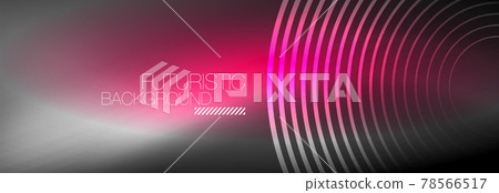 Dark abstract background with glowing neon circles. Trendy layout template for business or technology presentation, internet poster or web brochure cover, wallpaper Dark abstract background with glowing neon circles. Trendy layout template for business or technology presentation, internet poster or web brochure cover, wallpaper 78566517