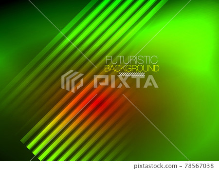Bright neon color techno abstract background, shiny glowing neon lines in the dark background Bright neon color techno abstract background, shiny glowing neon lines in the dark background 78567038