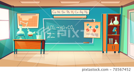 Chemistry cabinet, classroom laboratory interior Chemistry cabinet, classroom laboratory interior 78567452