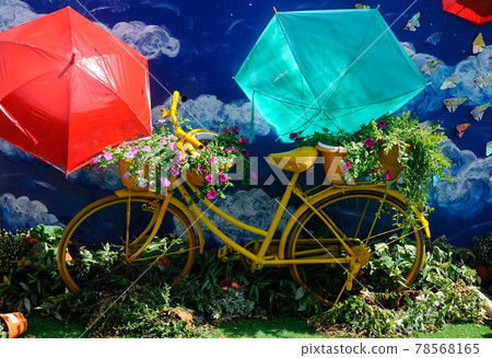 PUTRAJAYA, MALAYSIA -MAY 30, 2016: Old or vintage man bicycle at park  78568165