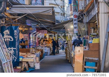Cityscape of Tokyo Tsukiji Outer Market 78571001