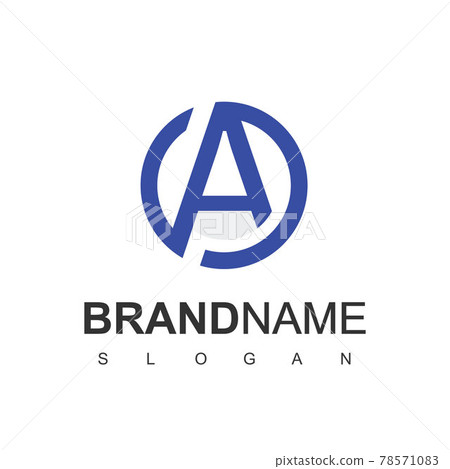 Letter A Line Logo. Nature, Natural, Spa Logo Design Template Letter A Line Logo. Nature, Natural, Spa Logo Design Template 78571083