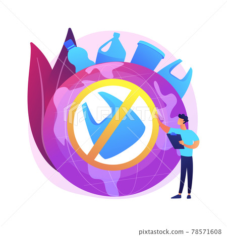 Plastic prohibition vector concept metaphor 78571608