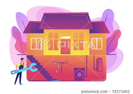 Basement services concept vector illustration Basement services concept vector illustration 78571662