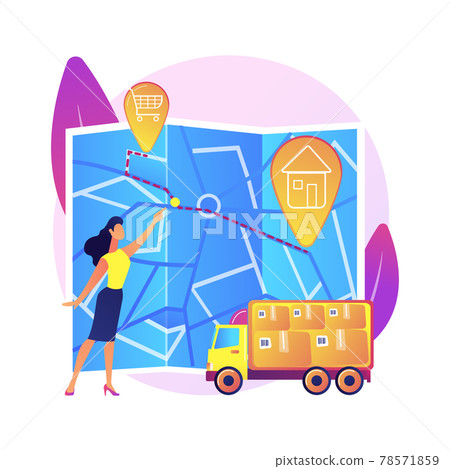 Road route choice vector concept metaphor. Road route choice vector concept metaphor. 78571859