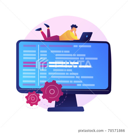 Online data storage vector concept metaphor. 78571866