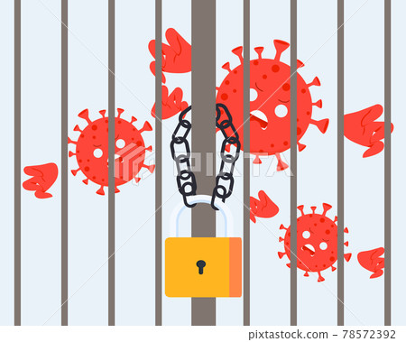 COVID Coronavirus Trapped Inside can not Come Out 78572392