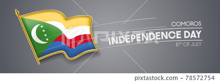 Comoros independence day vector banner, greeting card Comoros independence day vector banner, greeting card 78572754