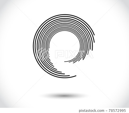 Abstract Lines in Circle Form, Design element, Geometric shape, Striped border frame for image, Technology round Logo, Spiral Vector Illustration Abstract Lines in Circle Form, Design element, Geometric shape, Striped border frame for image, Technology round Logo, Spiral Vector Illustration 78572995