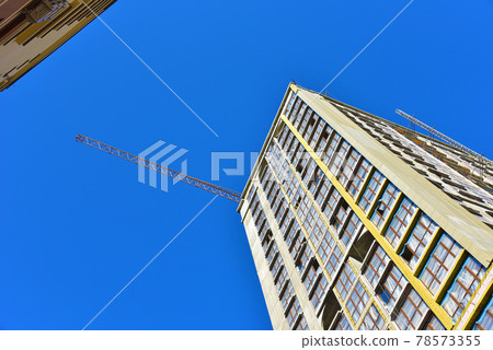 Facade of modern residential building Facade of modern residential building 78573355