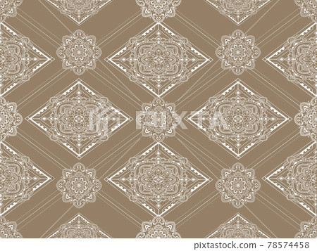 Khaki mandala background Khaki mandala background 78574458