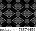 Black mandala background 78574459