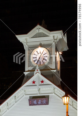 Hokkaido_Sapporo Clock Tower night view Hokkaido_Sapporo Clock Tower night view 78574998