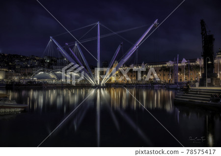 Ancient port of Genoa Liguria Italy 78575417