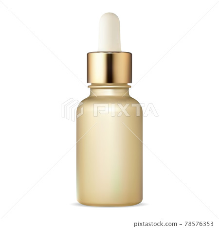 Cosmetic dropper bottle. Serum flask with pupet Cosmetic dropper bottle. Serum flask with pupet 78576353