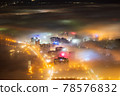 Hakodate mountain sea of clouds night view 78576832