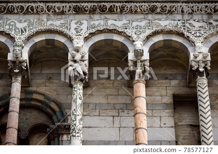 Lucca (Italy), church of San Michele, details Lucca (Italy), church of San Michele, details 78577127