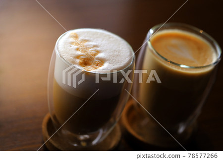 Photos of delicious coffee and latte Photos of delicious coffee and latte 78577266
