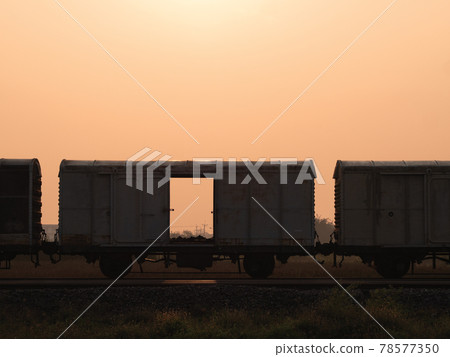 abandoned cargo train 78577350