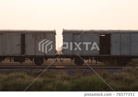 abandoned cargo train 78577351