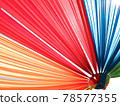 colorful cloth draping 78577355
