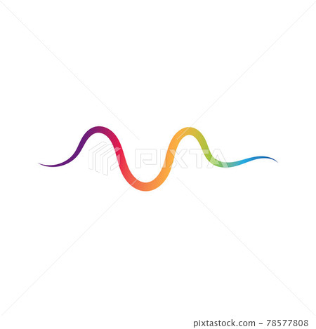 Sound waves logo line vector Sound waves logo line vector 78577808