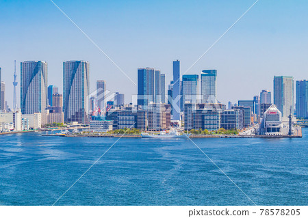 【東京街景】從彩虹橋眺望東京都 【東京街景】從彩虹橋眺望東京都 78578205