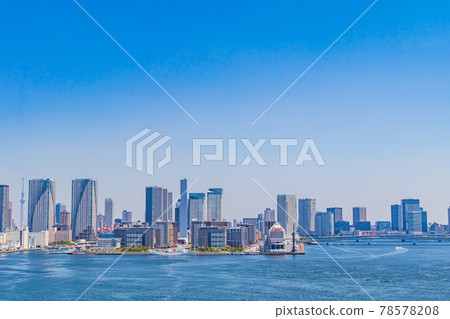 【東京街景】從彩虹橋眺望東京都 【東京街景】從彩虹橋眺望東京都 78578208