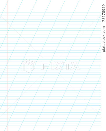 Graph paper. Printable lined grid paper with color horisontal, diagonal lines. Geometric pattern for school, oblique notebook. Realistic lined paper blank size Letter. Exercise page for calligraphy Graph paper. Printable lined grid paper with color horisontal, diagonal lines. Geometric pattern for school, oblique notebook. Realistic lined paper blank size Letter. Exercise page for calligraphy 78578939