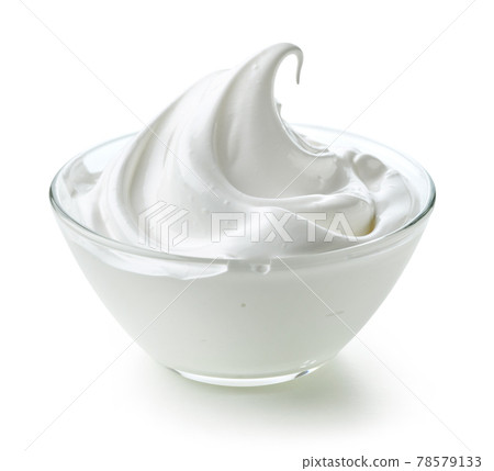 bowl of whipped egg whites 78579133