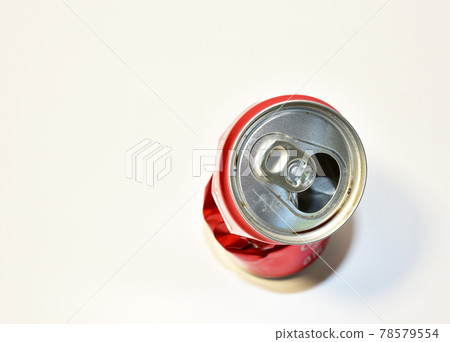 Empty crumpled can from a sweet carbonated drink. Empty crumpled can from a sweet carbonated drink. 78579554