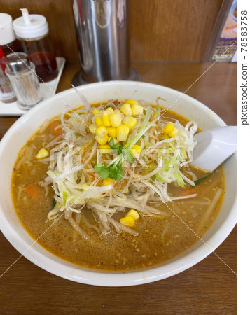 A lot of vegetables miso ramen A lot of vegetables miso ramen 78583758