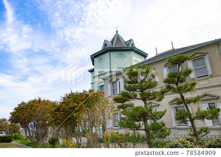 夏季神戶舞子公園的先文紀念館 78584909