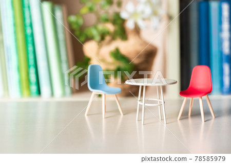 Conversation image miniature table and chair 78585979