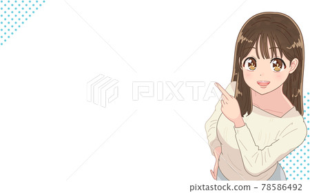 一個可愛的女孩，會引起注意 78586492