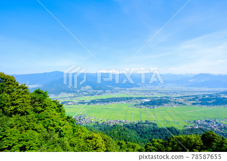 Scenery of Hiramaru Pass in Iiyama City (Summer) Scenery of Hiramaru Pass in Iiyama City (Summer) 78587655