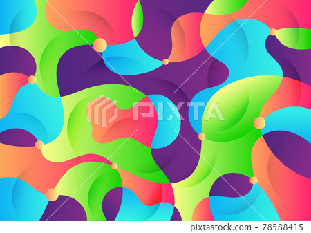 Colorful abstract geometric with color gradient background 78588415